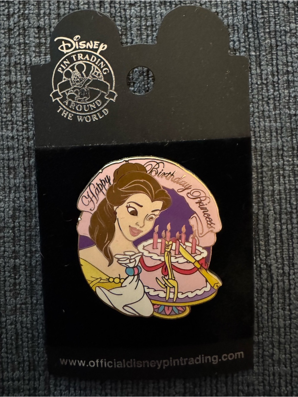 Disney’s Beauty & The Beast Belle Happy Birthday Princess Pin